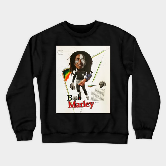 Rasta Soccer Legend Crewneck Sweatshirt by LionTuff79